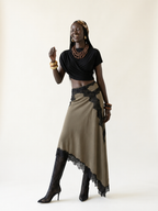 Sovereign Lace Trim Maxi Dress
