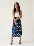Free Spirit Printed Pleated A-Line Skirt