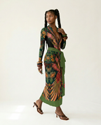 Wild Heart Printed Long-Sleeve One-Piece