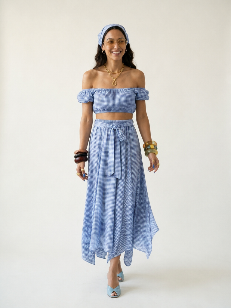 Wanderlust Plaid A-Line Skirt