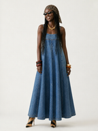 Boundless Vintage Loose Denim Dress