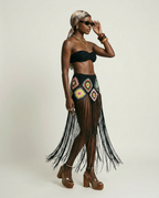 Free Spirit Crochet Fringe Skirt