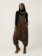 Fierce Leopard Print Overalls
