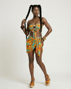 Vibrant Bow High Waist Bikini Set