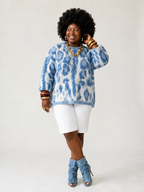 Wild Heart Leopard Knit Pullover