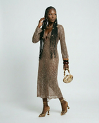 Radiant Sequined V-Neck Maxi Dress