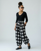 Vibrant Polka Dot Wide Leg Trousers