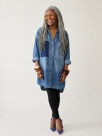 Wanderlust Patchwork Denim Shirt
