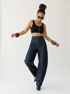 Boundless Dark Wash Wide-Leg Jeans