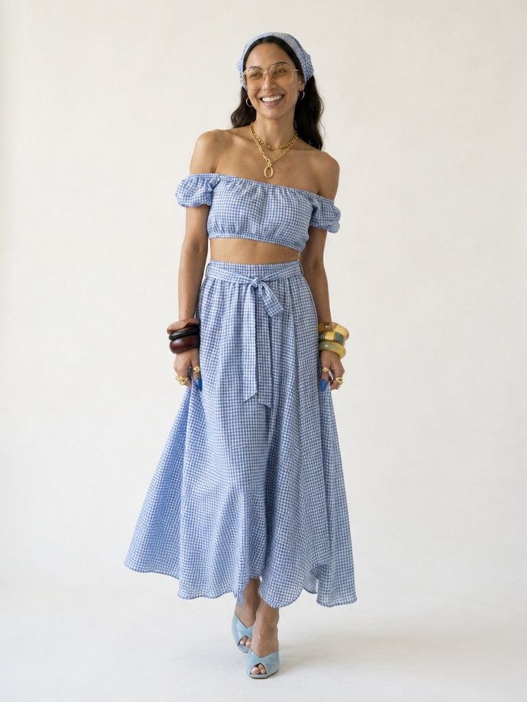 Wanderlust Plaid A-Line Skirt