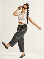Bold Drawstring Wide Leg Pants