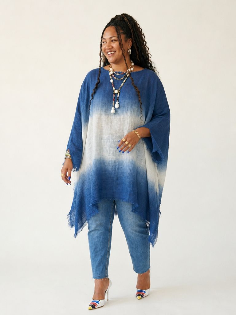Wanderlust Tie-Dyed Boho Kaftan