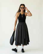 Unstoppable Plaid Irregular Skirt