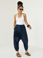 Free Spirit Denim Patchwork Harem Jeans