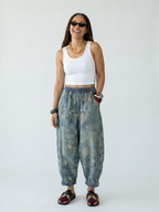 Wanderlust Printed Loose Harem Jeans