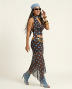 Free Spirit Polka Dot Halter Two-Piece Set