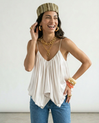 Radiant Satin Backless Crop Top