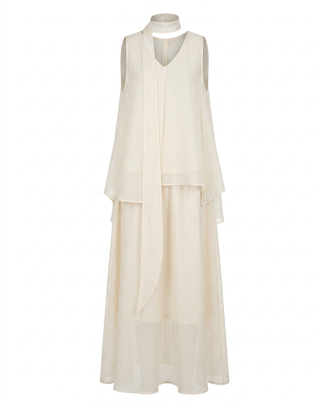 Liberated Sheer V-Neck Two-Piece Set Hover Image