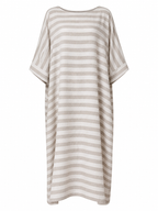 Grounded Striped Linen Maxi Dress