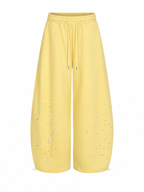 Radiant Rhinestone Wide-Leg Trousers