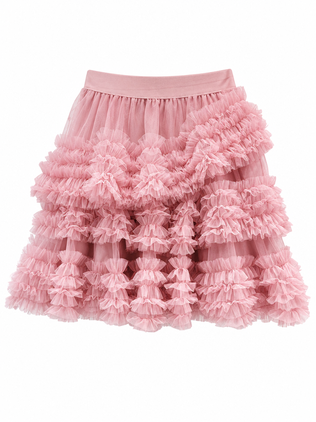 Spirited Ruffle Mini Skirt Hover Image