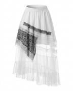 Sovereign Plaid Patchwork Maxi Skirt