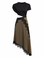 Sovereign Lace Trim Maxi Dress