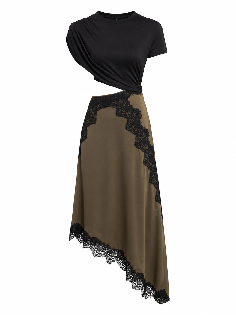 Sovereign Lace Trim Maxi Dress