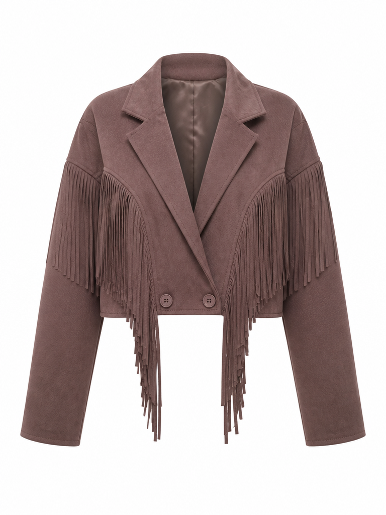 Wild Heart Faux Suede Tassel Jacket