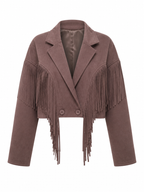 Wild Heart Faux Suede Tassel Jacket