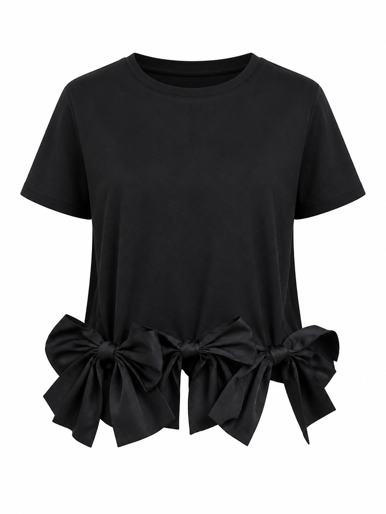 Worthy Bow Ruffle T-shirt