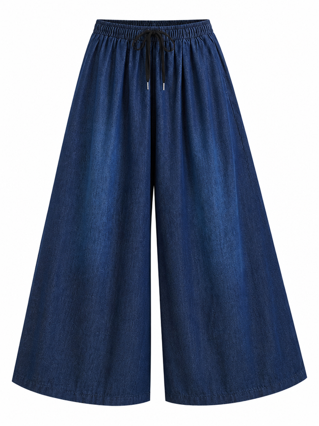Wild Heart Denim Wide Leg Pants Hover Image