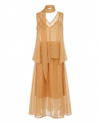 Liberated Sheer V-Neck Two-Piece Set