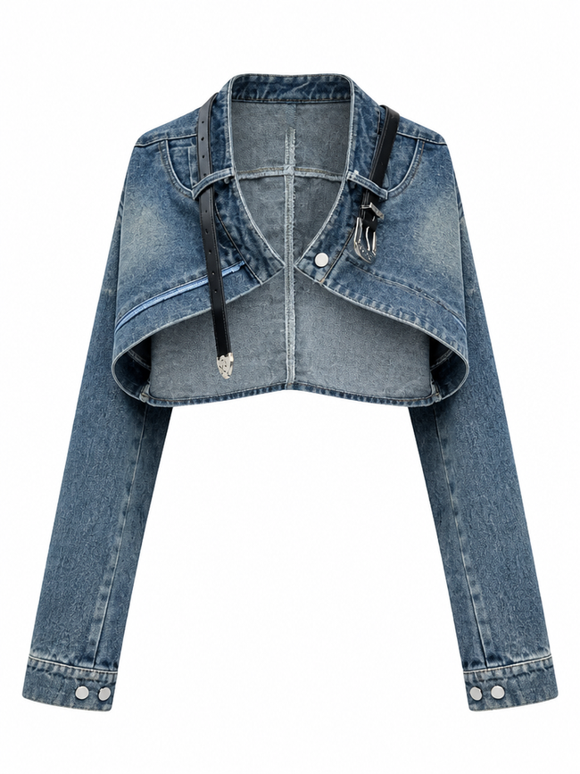 Unstoppable Cropped Denim Jacket Hover Image