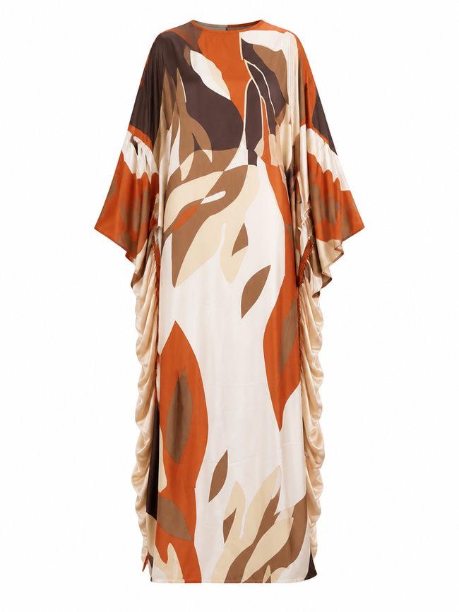 Free Spirit Printed Ruffle Kaftan Hover Image