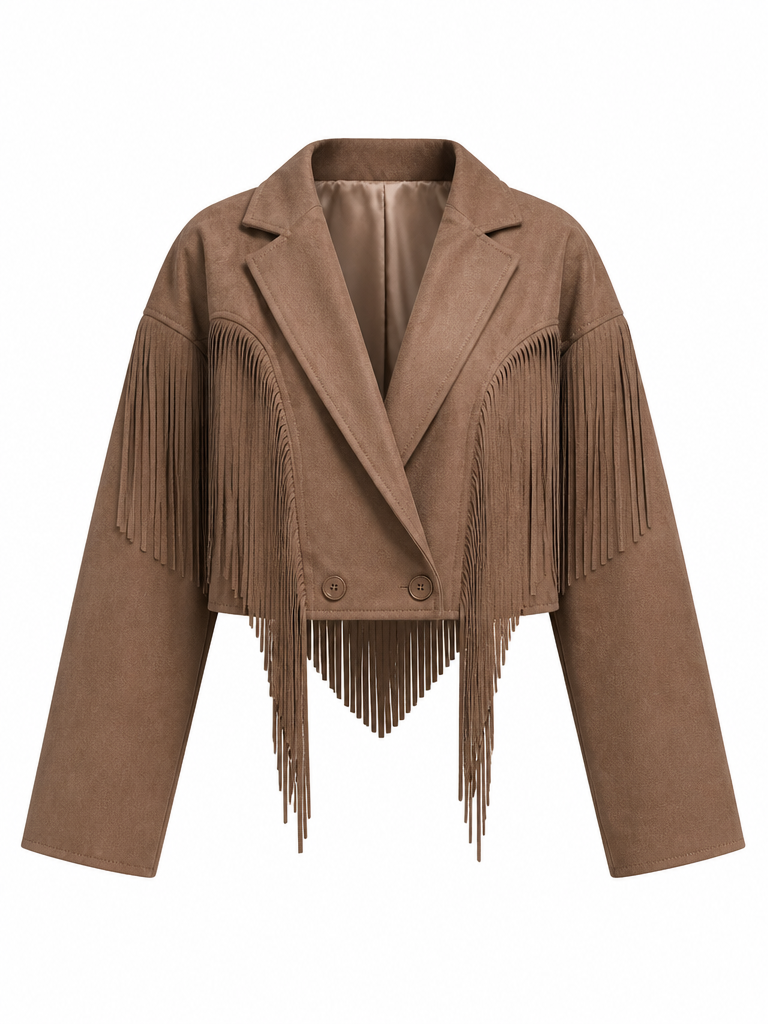 Wild Heart Faux Suede Tassel Jacket