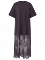 Ethereal Lace Patchwork Maxi Dress