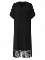 Limitless Tassel Loose Maxi Dress