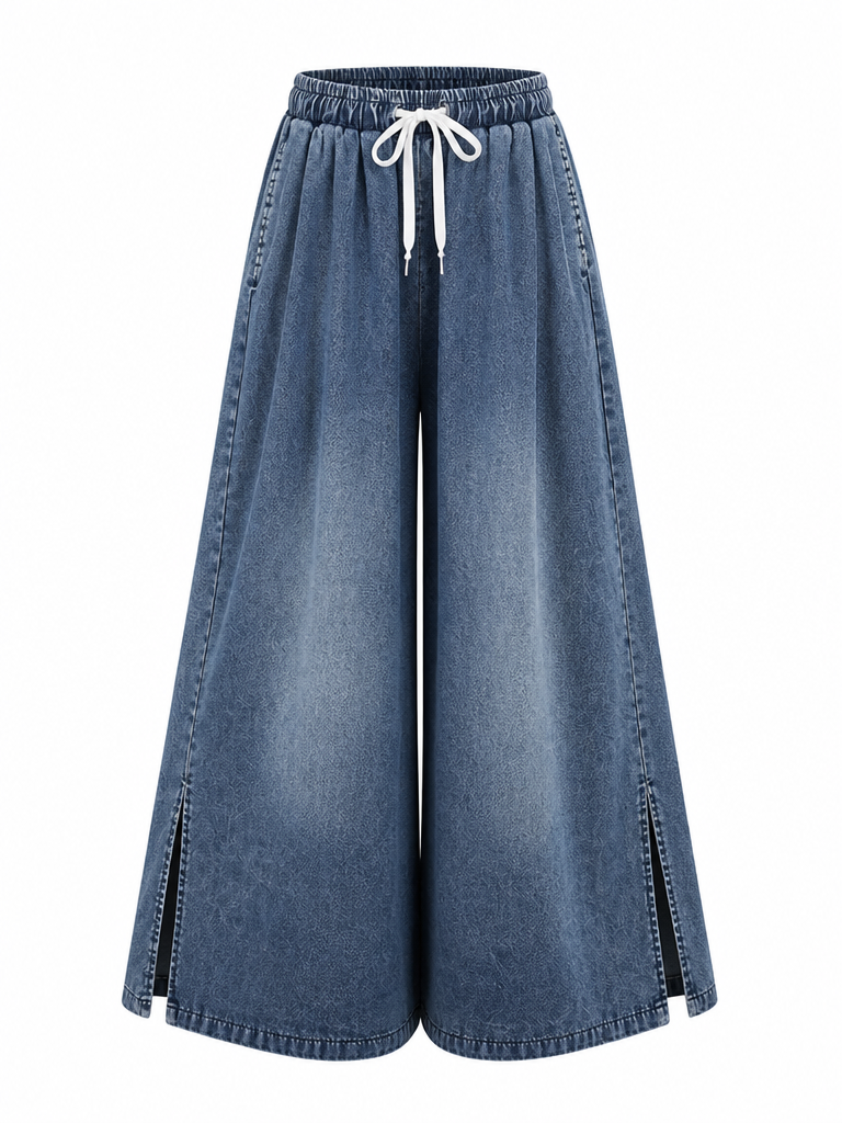 Wild Heart Denim Wide Leg Pants