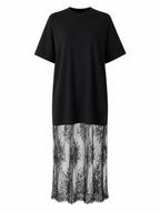 Ethereal Lace Patchwork Maxi Dress