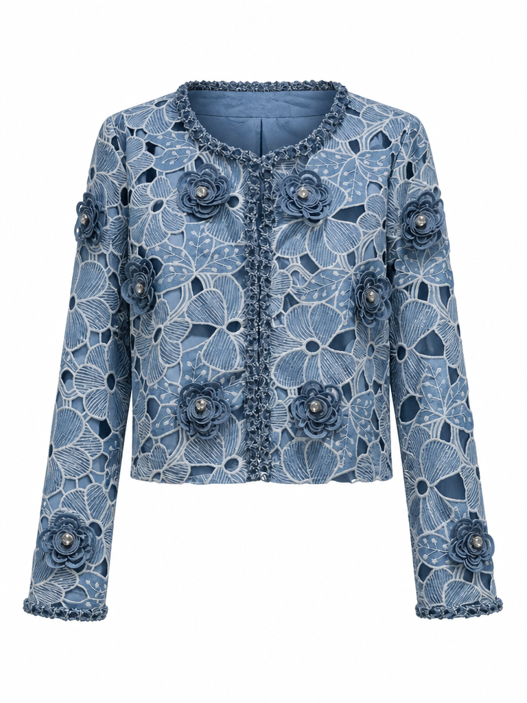 Divine Floral Cutout Jacket