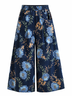 Wanderlust Vintage Floral Wide-Leg Jeans