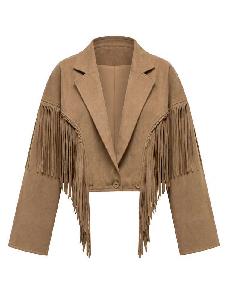 Wild Heart Faux Suede Tassel Jacket