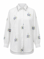 Radiant Embroidered Beaded Blouse