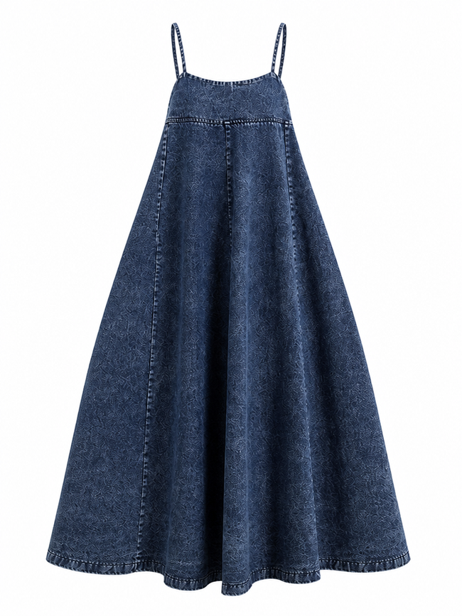 Boundless Vintage Loose Denim Dress Hover Image