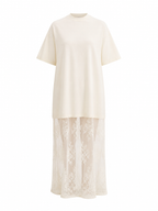 Ethereal Lace Patchwork Maxi Dress
