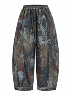 Maverick Printed Wide Leg Jeans