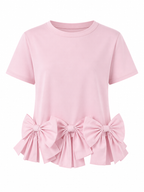 Worthy Bow Ruffle T-shirt