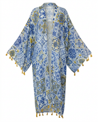Wanderlust Tassel Print Kaftan