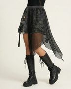 Audacious Mesh Denim Shorts